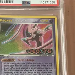 2005 POKEMON EX DEOXYS #17 DEOXYS-REVERSE FOIL PSA 7 - Image 4