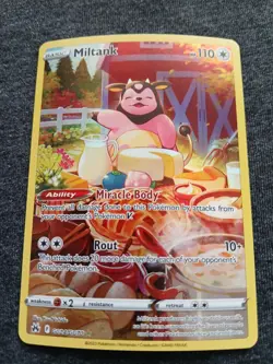 Pokemon TCG Miltank GG24/GG70 Crown Zenith: Galarian Gallery Full Art Holo NM - Image 1