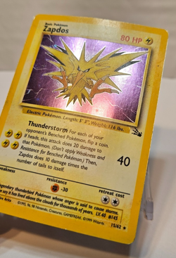 Zapdos 15/62 Holo Rare Unlimited Fossil Pokemon 1299 - Image 3