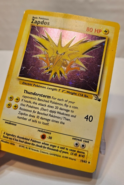 Zapdos 15/62 Holo Rare Unlimited Fossil Pokemon 1299 - Image 4