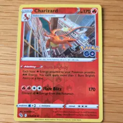 CHARIZARD 010/078 POKEMON CARD (POKEMON GO SET) REVERSE HOLO - Image 2