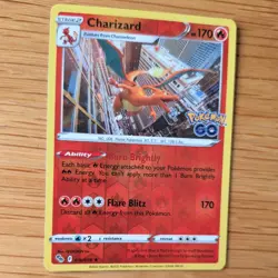 CHARIZARD 010/078 POKEMON CARD (POKEMON GO SET) REVERSE HOLO - Image 3