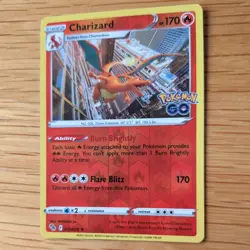 CHARIZARD 010/078 POKEMON CARD (POKEMON GO SET) REVERSE HOLO - Image 4