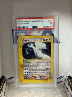Pokemon Aquapolis Lugia Holo Secret Rare 149/147 PSA 5 English 2003 - Image 1