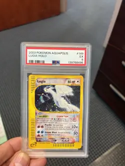 Pokemon Aquapolis Lugia Holo Secret Rare 149/147 PSA 5 English 2003 - Image 3