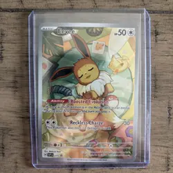 Pokemon Eevee SVP 173 Prismatic Evolutions ETB Holo Black Star Promo NM - Image 1