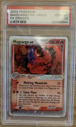 2003 Pokemon Ex Dragon Macargo Ex Holo #95 PSA 10 GEM MINT - Image 1