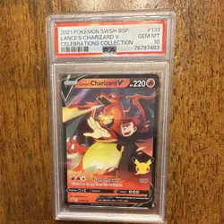 Pokemon Lance's Charizard V SWSH133 Promo Sword & Shield PSA 10 Holo - Image 1