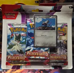 Pokemon TCG Paldea Evolved Triple Blister Case Varoom | 72 Packs | Sealed ✅ - Image 1