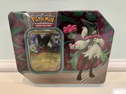 Pokemon TCG: Meowscarada ex Paldea Partners Tin w/ 5 packs New Factory Sealed - Image 1