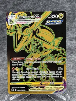 Pokemon TCG Rayquaza Vmax TG29/TG30 Silver Tempest Trainer Gallery Secret NM - Image 1