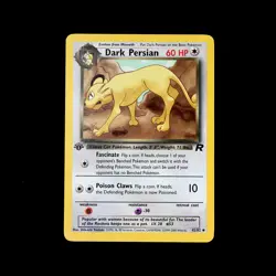 2000 Pokemon - 1st Edition Dark Persian 42/82 Team Rocket Non-Holo LP Vintage - Image 1