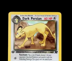 2000 Pokemon - 1st Edition Dark Persian 42/82 Team Rocket Non-Holo LP Vintage - Image 3