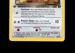 2000 Pokemon - 1st Edition Dark Persian 42/82 Team Rocket Non-Holo LP Vintage - Image 4
