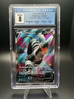 Houndoom V Pokemon 2020 Infinity Zone 101/100 Super Rare Holo CGC NM/MINT 8 - Image 1