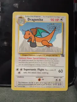 Pokemon TCG Dragonite 5 Black Star Promo Card WB Movie Non HOLO - Image 1