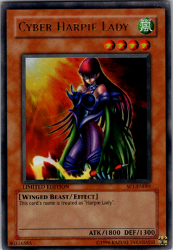 CYBER HARPIE LADY SP1 EN001 MP YU GI OH - Image 1
