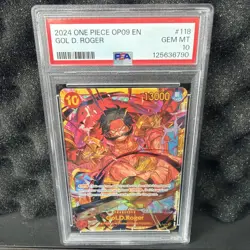 2024 ONE PIECE OP09-EMPERORS IN THE NEW WORLD #118 GOL D. ROGER PSA 10 - Image 1