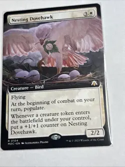 Nesting Dovehawk (Extended Art) Commander: March of the Machine Regular - Image 1