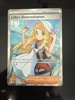 Pokemon TCG Mega Evolution Lillie's Determination Full Art Trainer Card 169/132 - Image 1