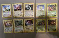 Erika's/ Lt. Surge Gym Heroes Pokemon Cards (10 Pokemon Cards MP) Gym Heroes - Image 1