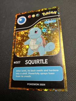 2024 POKEMON POKEDEX BLACK Card #007 Squirtle Kanto Peru Edition US Seller - Image 1