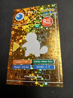 2024 POKEMON POKEDEX BLACK Card #007 Squirtle Kanto Peru Edition US Seller - Image 2