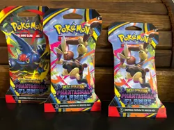 Lot of (3) Pokemon TCG Mega Evolution Phantasmal Flames Sleeved Booster Pack NEW - Image 1