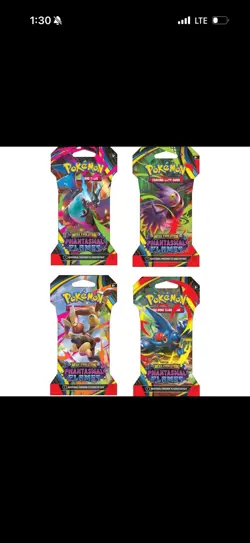 Pokemon TCG: Mega Evolution - Phantasmal Flames Sleeved Booster Pack x 3 - Image 1