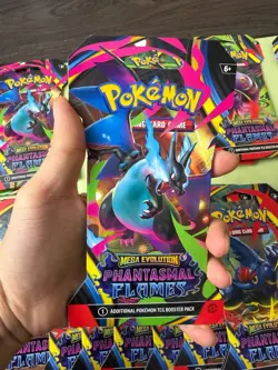 Pokemon TCG: Mega Evolution Phantasmal Flames Sleeved Booster Pack - RANDOM PACK - Image 5