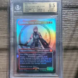 Lightning, Army of One (0320) (Borderless) Final Fantasy Foil Graded - Image 1