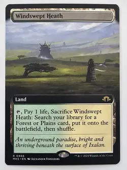 Windswept Heath Extended Art - Modern Horizons 3 MTG Magic the Gathering - Image 1