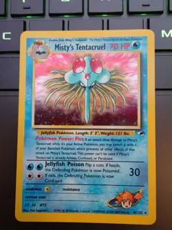 GEM-NM Misty's Tentacruel 2000 Gym Heroes 10/132 Holo Pokemon Card - Image 1