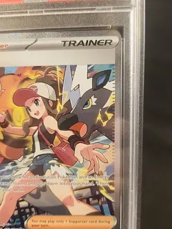 2025 POKEMON WHT EN - Hilda #171 - White Flare Special Illustration Rare PSA 10 - Image 4