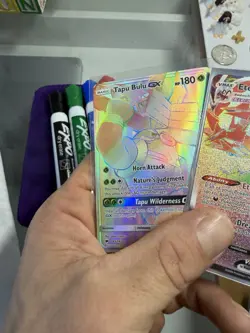 POKEMON TCG (2) Rainbow Rares: Eternatus VMAX 192/189 Darkness Ablaze + Tapu But - Image 2