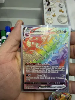 POKEMON TCG (2) Rainbow Rares: Eternatus VMAX 192/189 Darkness Ablaze + Tapu But - Image 4