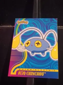 Topps Pokemon Johto Series 1 Non Holo Chinchou #170 - Image 1