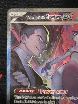 Pokemon TCG: Team Rocket's Mewtwo ex 231/182 SIR Destined Rivals NM - Image 2