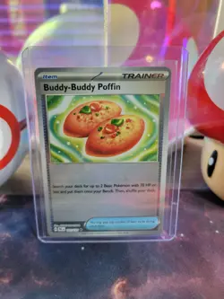 Buddy Buddy Poffin 101/131 Pokemon TCG Prismatic Evolutions Pokeball Holo NM - Image 1