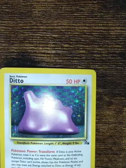 Pokemon Fossil Holo Rare Ditto 3/62 - Image 3