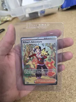 2025 POKEMON DESTINED RIVALS 236/182 ETHAN'S ADVENTURE SPECIAL ILLUSTRATION RARE - Image 1