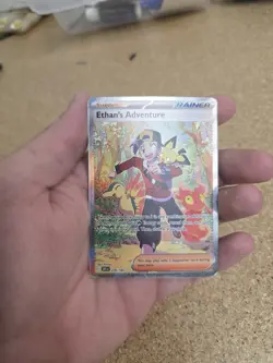 2025 POKEMON DESTINED RIVALS 236/182 ETHAN'S ADVENTURE SPECIAL ILLUSTRATION RARE - Image 2