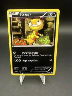 Pokemon TCG Black & White Scraggy BW25 Black Star Promo Cosmos Holo - Image 1