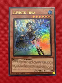 Yugioh! Elfnote Tinia BPRO-EN011 Ultra Rare 1st Edition NM - Image 1