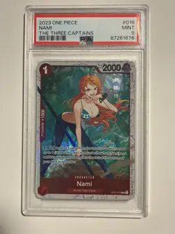 PSA 9 2023 ONE PIECE ULTRA DECK ST10 THE THREE CAPTAINS OP01-016 NAMI English - Image 1
