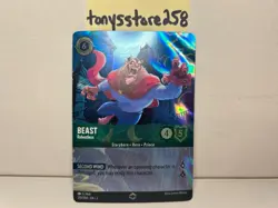 Disney Lorcana TCG Beast Relentless Enchanted 210/204 Rise of the Floodborn Holo - Image 1