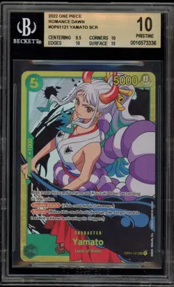 One Piece CCG Yamato Romance Dawn OP01-121 BGS 10 Pristine - Image 1