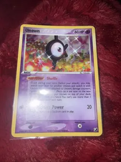Pokemon Unown Card Unseen Forces K/28 Holo Rare - Image 2