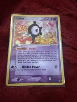 Pokemon Unown Card Unseen Forces K/28 Holo Rare - Image 3
