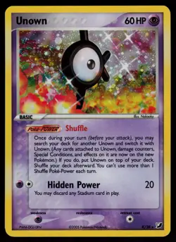 Unown K - K/28 - Pokemon Card Ex Unseen Forces Holo Rare - NM - Image 1
